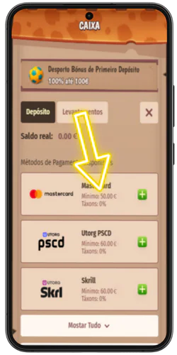 Deposite fundos